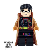 Single super hero African Superman Clark Kent Robin Superwoman Bullseye Batman building blocks models toys for children kits