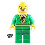 Single super hero African Superman Clark Kent Robin Superwoman Bullseye Batman building blocks models toys for children kits
