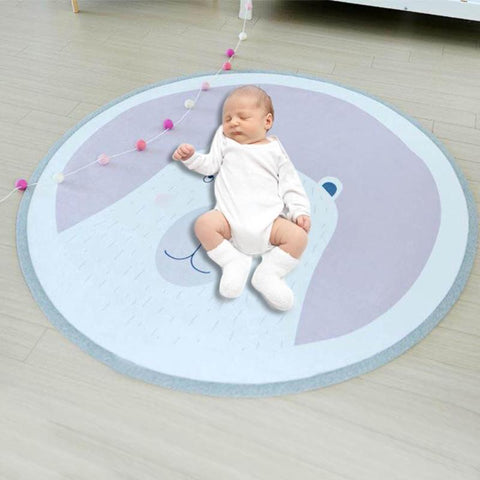 Baby Infant Play Mat Kids Crawling Carpet Floor Rug Baby Bedding Rabbit Blanket Cotton Game Pad Children Room Decor 90/101CM