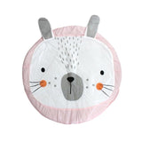 Baby Infant Play Mat Kids Crawling Carpet Floor Rug Baby Bedding Rabbit Blanket Cotton Game Pad Children Room Decor 90/101CM