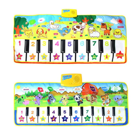 Baby Music Blanket Soft Folding Game Carpet Mat Infant Kids Piano Musical Touch Play Singing Gym Toy Gift Music Blanket