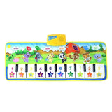 Baby Music Blanket Soft Folding Game Carpet Mat Infant Kids Piano Musical Touch Play Singing Gym Toy Gift Music Blanket