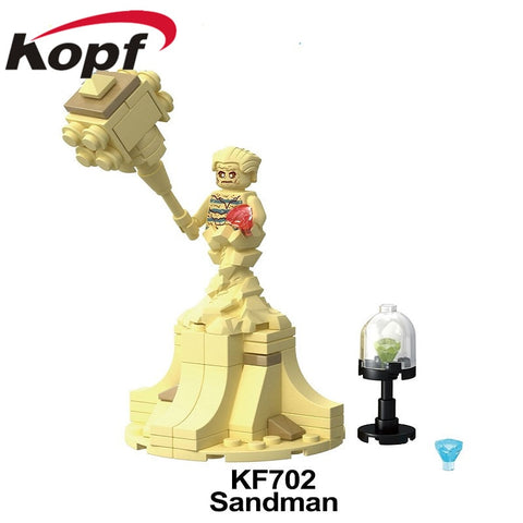 Ninjagoed Minifigured Super Heroes Marvel Adventure Comics Sandman Wesley Dodds Bricks Legoing Doll Toys For Children Gift KF702