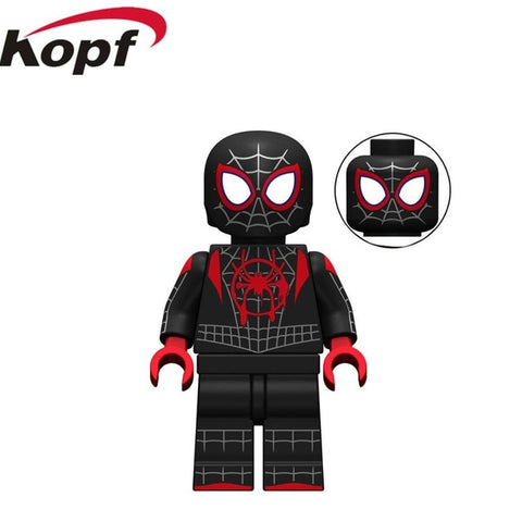 Legoing Minifigured Marvel Avengers Spiderman Ultimate Spider-Man Noir Gwenom Building Blocks Bricks Toys For Children KT1016