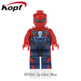 Legoing Minifigured Marvel Avengers Spiderman Ultimate Spider-Man Noir Gwenom Building Blocks Bricks Toys For Children KT1016