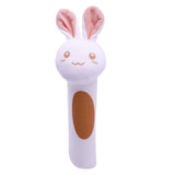 Newborn Baby Cute Playmate Plush Doll Toys Kids Cartoon Animals Hand Bells Rattles Toy Baby Teether Kids Teething Toys For Baby