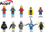 Legoed Minifigured Super Heroes Iron Man Venom Batman Spider-Man Hourman Talon Cable Building Blocks Toys For Children KF6051