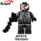 Legoed Minifigured Super Heroes Iron Man Venom Batman Spider-Man Hourman Talon Cable Building Blocks Toys For Children KF6051