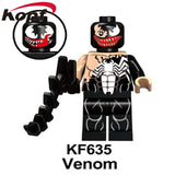 Legoed Minifigured Super Heroes Iron Man Venom Batman Spider-Man Hourman Talon Cable Building Blocks Toys For Children KF6051