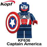 Legoed Minifigured Super Heroes Iron Man Venom Batman Spider-Man Hourman Talon Cable Building Blocks Toys For Children KF6051