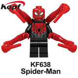 Legoed Minifigured Super Heroes Iron Man Venom Batman Spider-Man Hourman Talon Cable Building Blocks Toys For Children KF6051