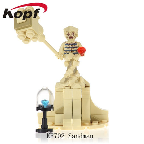 20Pcs Legoed Minifigured Super Heroes Marvel Adventure Comics Sandman Wesley Dodds Ninjagoed Bricks Toys For Children Gift KF702
