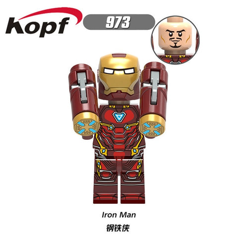 Building Blocks Bricks Legoing Marvel Red Skull Iron Man Chost Rider Ulysses Klaw Action Model Figures For Children Toys XH 977