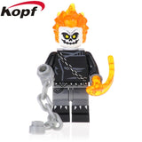 Building Blocks Bricks Legoing Marvel Red Skull Iron Man Chost Rider Ulysses Klaw Action Model Figures For Children Toys XH 977