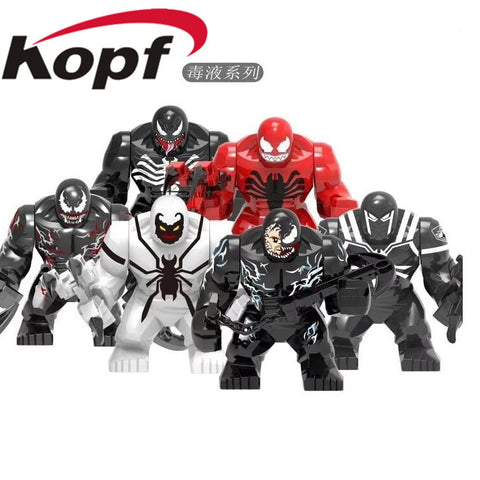 Legoings Figures Marvel Building Blocks Venom Movies Agent Venom Ant-Venom Sinestro Bricks Ninjagoed Toys For Children XH 1049