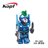 Single Sale Legoed Building Blocks EVA Evangelion Asuka Langley Soryu Action Figures For Children Toys PG1405 PG1406 PG1407
