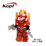 Single Sale Legoed Building Blocks EVA Evangelion Asuka Langley Soryu Action Figures For Children Toys PG1405 PG1406 PG1407