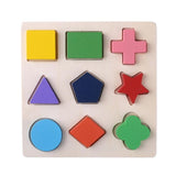 Kids Puzzle Toys DIY Jigsaw Puzzle Wooden Toys Children Geometric Shape 3D Early Learning Educational Toy