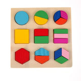 Kids Puzzle Toys DIY Jigsaw Puzzle Wooden Toys Children Geometric Shape 3D Early Learning Educational Toy