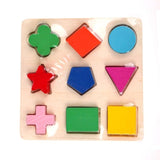 Kids Puzzle Toys DIY Jigsaw Puzzle Wooden Toys Children Geometric Shape 3D Early Learning Educational Toy