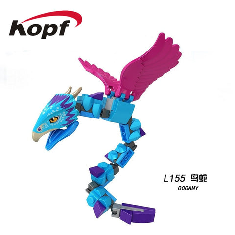Single Sale Fantastic Beasts Occamy Magical Thestral Luna Dobby Harry Potters Building Legoings Bricks Toys For Children L155