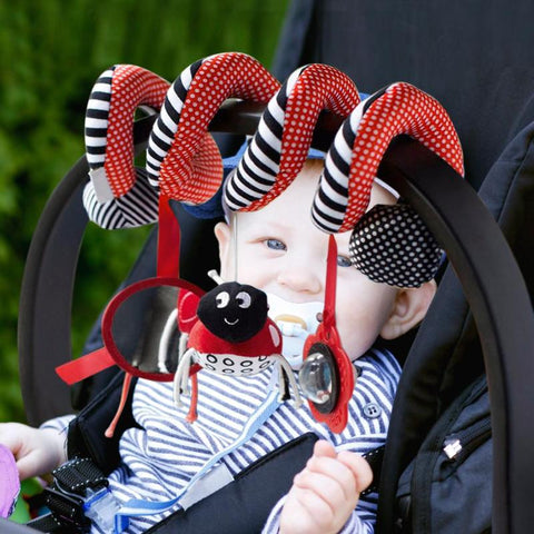 Soft Infant Crib Bed Stroller Toy Spiral Baby Toys For Newborns Car Seat Educational Rattle Baby Towel Education Toys