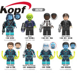 Legoings Figure Building Blocks Super Heroes Minne -Erva Skrull Nick Fury Phil Coulson Bricks Gift Toys For Children X0250