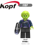 Legoings Figure Building Blocks Super Heroes Minne -Erva Skrull Nick Fury Phil Coulson Bricks Gift Toys For Children X0250