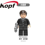 Legoings Figure Building Blocks Super Heroes Minne -Erva Skrull Nick Fury Phil Coulson Bricks Gift Toys For Children X0250
