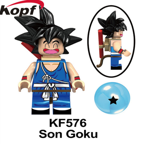 Legoings Single Sale Dragon Ball Z Son Goku Vegeta Son Gohan Gogeta Building Blocks Action Figures Gifts Toys Children KF6069