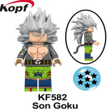 Legoings Single Sale Dragon Ball Z Son Goku Vegeta Son Gohan Gogeta Building Blocks Action Figures Gifts Toys Children KF6069