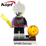Legoings Single Sale Dragon Ball Z Son Goku Vegeta Son Gohan Gogeta Building Blocks Action Figures Gifts Toys Children KF6069