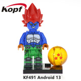 Legoings Single Sale Dragon Ball Z Son Goku Vegeta Son Gohan Gogeta Building Blocks Action Figures Gifts Toys Children KF6069