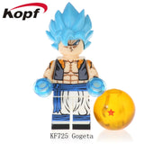 Legoings Single Sale Dragon Ball Z Son Goku Vegeta Son Gohan Gogeta Building Blocks Action Figures Gifts Toys Children KF6069