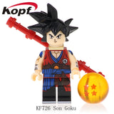Legoings Single Sale Dragon Ball Z Son Goku Vegeta Son Gohan Gogeta Building Blocks Action Figures Gifts Toys Children KF6069
