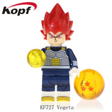 Legoings Single Sale Dragon Ball Z Son Goku Vegeta Son Gohan Gogeta Building Blocks Action Figures Gifts Toys Children KF6069