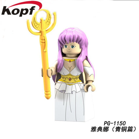 Legoed Building Blocks Arrudiba Desmusk Twelve constellation Saint Seiya Model Figures For Education Children Toys PG8212