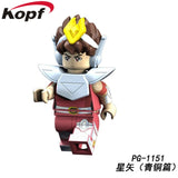 Legoed Building Blocks Arrudiba Desmusk Twelve constellation Saint Seiya Model Figures For Education Children Toys PG8212