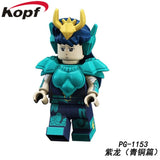 Legoed Building Blocks Arrudiba Desmusk Twelve constellation Saint Seiya Model Figures For Education Children Toys PG8212