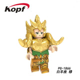 Legoed Building Blocks Arrudiba Desmusk Twelve constellation Saint Seiya Model Figures For Education Children Toys PG8212