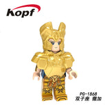 Legoed Building Blocks Arrudiba Desmusk Twelve constellation Saint Seiya Model Figures For Education Children Toys PG8212