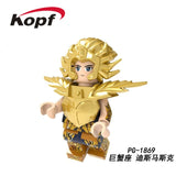 Legoed Building Blocks Arrudiba Desmusk Twelve constellation Saint Seiya Model Figures For Education Children Toys PG8212