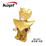 Legoed Building Blocks Arrudiba Desmusk Twelve constellation Saint Seiya Model Figures For Education Children Toys PG8212