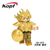 Legoed Building Blocks Arrudiba Desmusk Twelve constellation Saint Seiya Model Figures For Education Children Toys PG8212