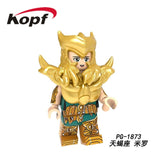 Legoed Building Blocks Arrudiba Desmusk Twelve constellation Saint Seiya Model Figures For Education Children Toys PG8212