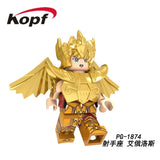 Legoed Building Blocks Arrudiba Desmusk Twelve constellation Saint Seiya Model Figures For Education Children Toys PG8212