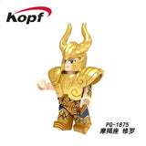 Legoed Building Blocks Arrudiba Desmusk Twelve constellation Saint Seiya Model Figures For Education Children Toys PG8212