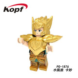 Legoed Building Blocks Arrudiba Desmusk Twelve constellation Saint Seiya Model Figures For Education Children Toys PG8212