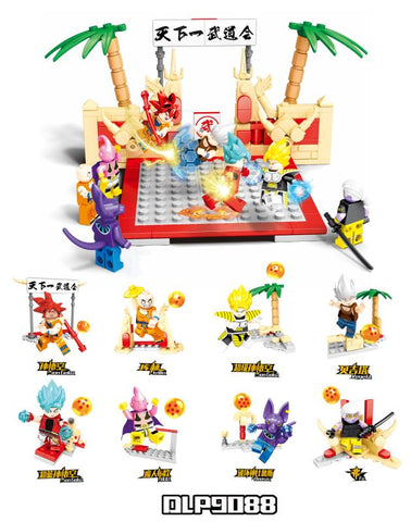 Building Blocks Tianxia Budokai Dragon Ball Son Goku Buu Beerus Vegeta Bricks Dolls Legoed Minfigured Toys For Children DLP9088