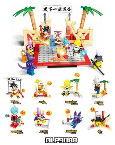 Building Blocks Tianxia Budokai Dragon Ball Son Goku Buu Beerus Vegeta Bricks Dolls Legoed Minfigured Toys For Children DLP9088